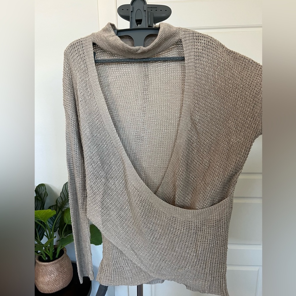 Express crossover sweater, Small